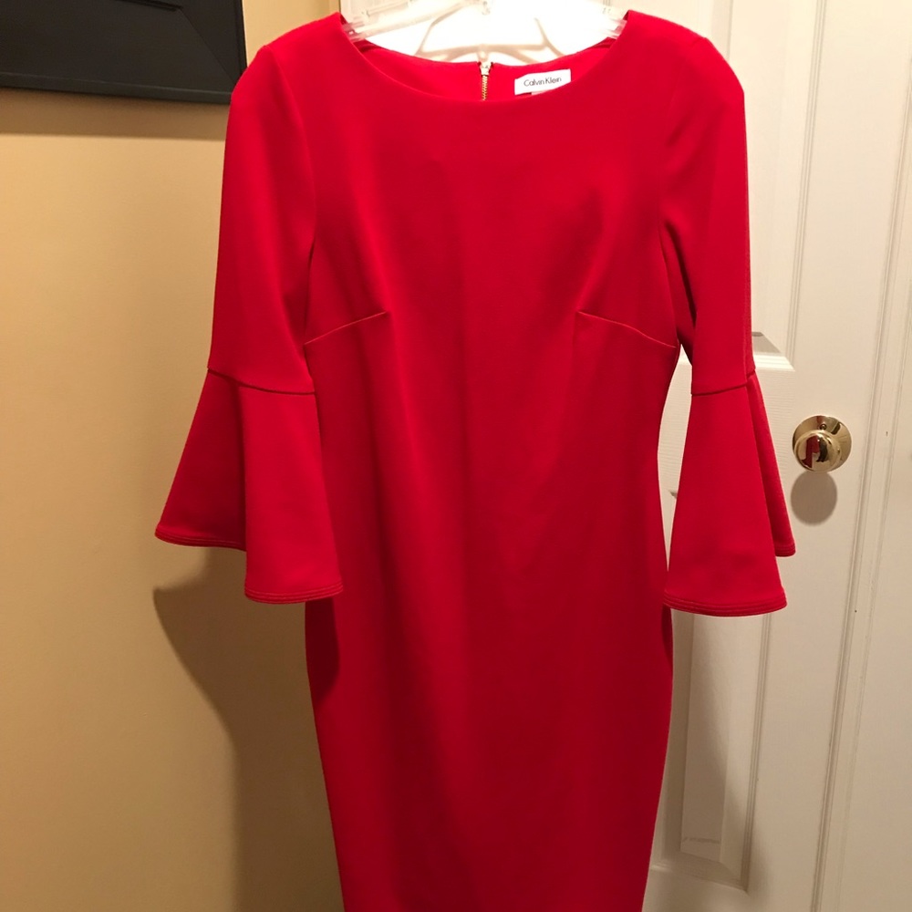 Red Calvin Klein dress NWT